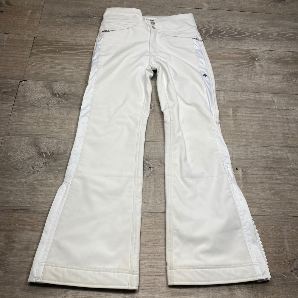 Obermeyer Bond Softshell Ski Pants Teen L White Fleece Lined Snowboard Winter